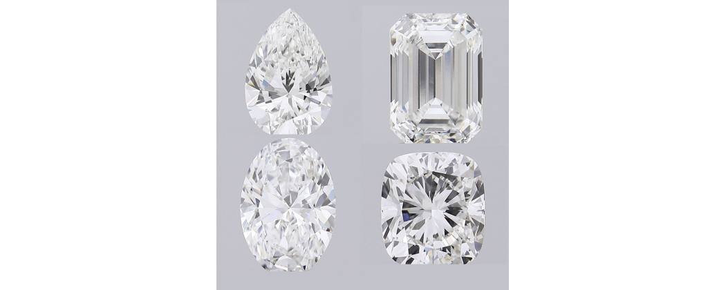 LG Diamonds in different shapes