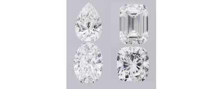 LG Diamonds in different shapes